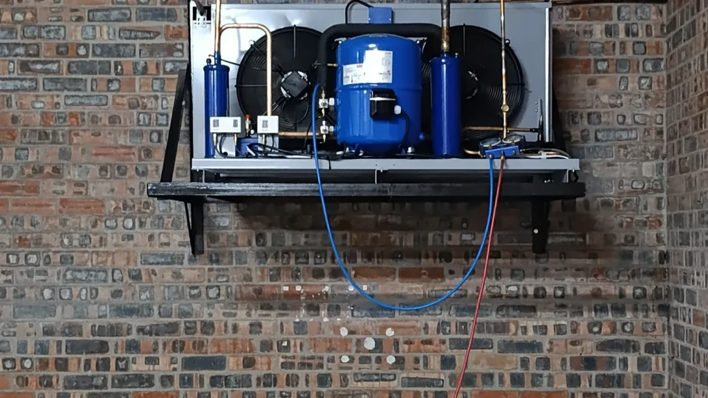 Cold room compressor unit installation and repair for commercial refrigeration system